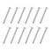 uxcell 50Pcs Fence Deck Nails, 1 Inch 304 Stainless Steel Spiral Deck Nail Spiral Shank Spikes for House Floor Repairing Wall Woodworking, Silver