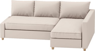Durable Polyester Flax Friheten Sleeper Sofa Cover Replacement is Compatible for IKEA Friheten Sofa Bed Corner Sectional Slipcover. Sofa Cover Only! (Light Beige Left Chaise)