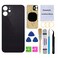 Perzework OEM Rear Back Glass Replacement for iPhone 12 6.1 inches with Reparing Toolkit and Pre-Installed Adhesive (Black)