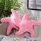 Fumete Starfish Pillows Beach Coastal Room Decor Ocean Themed Pillows Star Shaped Throw Pillows 20'' Cute Pillows Starfish Stuffed Animal Plush for Bedroom Living Room Sofa Couch(Pink,2 Pcs)