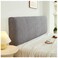 W WWEENUO Stretch Bed Headboard Covers, Jacquard Fabric Headboard Slipcover, Soft Dustproof Protector Cover for Upholstered Headboard Queen King (Dark Gray, 1.8m/70.9in)