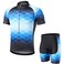 LIXADA Men's Cycling Jersey Set Bicycle Short Sleeve Set MTB Bicycle Suit Quick-Dry Breathable Shirt Pants Set