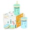 Tronco 8 oz Glass Sippy Cup for Kids &amp; Toddlers   Mason Jar Smoothie Cups with Spill-Proof Silicone Straws, Non-Slip Silicone Sleeves &amp; Lids, BPA-Free Snack Cups, Dishwasher Safe
