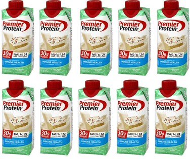 Niro Assortment   Protein Shake   Cake Batter Delight Flavor 10 Pack   Bundle includes Niro Beverage Sleeve