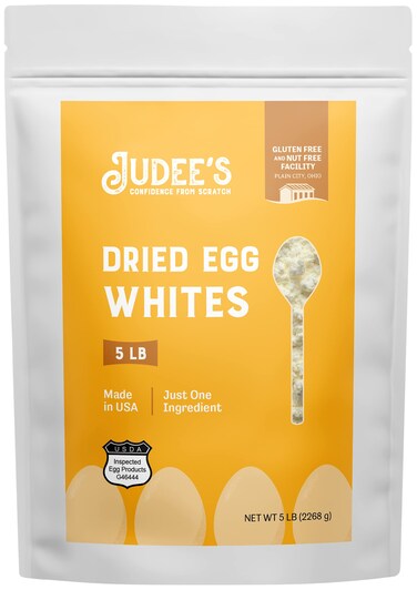 Judee&rsquo;s Dried Egg White Protein Powder 5 lb - Pasteurized, USDA Certified - Non-GMO, Gluten-Free and Nut-Free - Just One Ingredient - Made in USA - Egg Protein Powder - Make Whipped Egg Whites