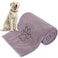 KinHwa Dog Towel Super Absorbent Pet Bath Towel Microfiber Dog Drying Towel for Small, Medium, Large Dogs and Cats 30inch x 50inch Purple