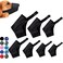 Coppthinktu Dog Muzzle Suit, 7PCS Dog Muzzles for Biting Barking Chewing, Adjustable Dog Mouth Cover for Small Medium Large Dogs, Soft Comfortable Dog Muzzle for Long Snout
