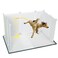 Dog Litter Box with High Walls,Indoor Dog Potty for Medium to Large Dogs,No Spill Pee Pad Holder Tray for Dogs Work with Most Training Pads and Easy to Clean.