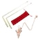EMVANV Copper Dowsing Rod, 4pcs/Set Tool Detect Gold Divining Dowsing Rod Set Measuring with Pendulum Pendant(as Shown)