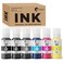 Hiipoo 600ML 552 T552 Ink (Not Sublimation Ink) Refill Bottles Replacement for Ecotank Photo ET 8550 ET8550 Printer (6x100ML, BK PB C M Y GY)