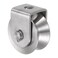 uxcell V Groove Wheel Pulley 304 Stainless Steel, 1.9" Dia Track Wheel Pulley Block Loading 880lbs for Sliding Gate, Industrial Machines, Groove Width 0.62