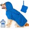 Lukovee Dog Raincoat, Adjustable Dog Rain Jacket with Clear Hooded Double Layer for Large Medium Small Dogs Puppies, Waterproof Dog Rain Coat Poncho with Reflective Storage Pocket &amp; Rim (Y,XXXL)