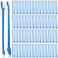 Gerrii 200 Pcs Dog Toothbrush Double Headed Dog Pet Toothbrush Long Handle Dog Tooth Brushing Kit Soft Bristles Pet Toothbrush for Dogs Cat and Most Pets Teeth Cleaning Dental Oral(Blue)
