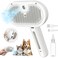 Steam Cat Brush for Shedding, 3 In 1 Steam Cat Brush Self Cleaning Dog Brush for Long and Short Hair Dogs and Cats Pet Grooming Brush Remove Tangled Loose Hair (White)