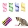 YULOYI Cat Spring Toys 30 Packs, Plastic Colorful Springs Cat Toys for Cat Kitten Pets, Interactive Cat Toys for Indoor Cats and Kitten