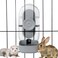 Lemtrflo 28oz Hanging Automatic Water Dispenser，Rabbit Water Bottle,Bunny Guinea Pig Ferret Water Bowl for Cage,Suitable for Small Animal Puppies(Cage Grid Spacing Over 1.2'')(Gray)