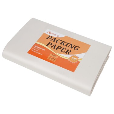 Sartatue Newsprint Packing Paper Sheets for Shipping, Moving, Shipping, Box Filler, Wrapping and Protecting Fragile&amp;Delicate Items (32" x 21.5", 100 Sheets)
