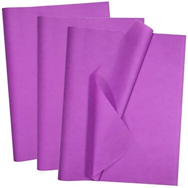 100 Sheets Purple Tissue Paper Artdly 14 x 20 Inches Purple Wrapping Paper Bulk for Weddings Birthday DIY Project