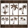 Palm Trees Stencils Template Reusable Beach Stencils for Painting on Wood Craft Canvas Walls Decorations DIY Projects Nature Summer Theme Stencils in Small &amp; Large Sizes (Palm Tree)