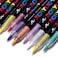 Guangna 60 Colors Direct Liquid Soft Head Acrylic Marker Pens,Tooli Art Acrylic Paint Markers, Brush Tip Acrylic Paint Pens, Ideal for Canvas, Wood, Stone, and DIY Crafts