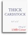 Extra Heavy Duty 130lb Cover Cardstock - Bright White - 350gsm 17pt Thick Paper for Inkjet &amp; Laser Printers - 8-1/2" x 11" - 40 Pack