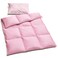 ZPECC Toddler Comforter - Duvet   Kids Goose Down Quilt, All Season Blanket Cover for Child Bed, Stroller, Travel, Boys and Girls (41x48, Pink)