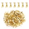 150pcs Metal Paper Fasteners, 0.31x0.67in Gold Paper Clips Round Head Mini Brads DIY Split Pins for Crafts Scrapbooks Cards Photo Walls