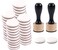 46 Packs Mini Ink Blending Tool Set, 2 Mini Applicator Tools and 44 Replacement Foam Pads for Scrapbooking Painting Drawing Art SuppliesInk Tools and More (Black 46pack)