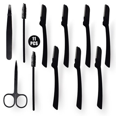 Hearyone Eyebrow Razor Eyebrow Brush Eyebrow Kit Eyebrow Tweezers Eyebrow Shaver Grooming (Eyebrow Brush)