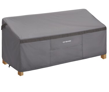 PATIOASIS Outdoor Furniture Cover Waterproof for Loveseat, 2-3 Seater Hampton Bay Patio Sofa Covers 79in L x 37in W x 35in H 600D Durable Patio Lawn Wicker Loveseat Covers