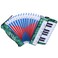 17 Key 8 Bass Piano Accordion, Ideal Musical Instrument for Beginners and Students, Develop Musical Talent and Enhance Rhythm Skills (Green),Accordion