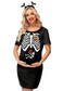 Womens Halloween Pregnancy Dress Mommy to Be Baby Shower Funny Costume Skeleton Maternity Dresses Black L