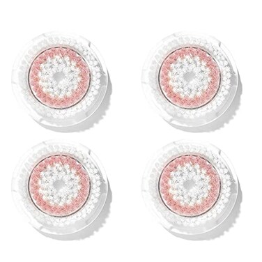 Clarisonic Radiance Facial Cleansing Brush Head Replacement Compatible with Mia 1, Mia 2, Mia Fit, Alpha Fit, Smart Profile Uplift and Alpha Fit X, 4 Count