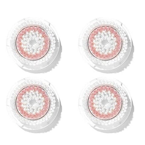 Clarisonic Radiance Facial Cleansing Brush Head Replacement Compatible with Mia 1, Mia 2, Mia Fit, Alpha Fit, Smart Profile Uplift and Alpha Fit X, 4 Count