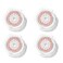 Clarisonic Radiance Facial Cleansing Brush Head Replacement Compatible with Mia 1, Mia 2, Mia Fit, Alpha Fit, Smart Profile Uplift and Alpha Fit X, 4 Count