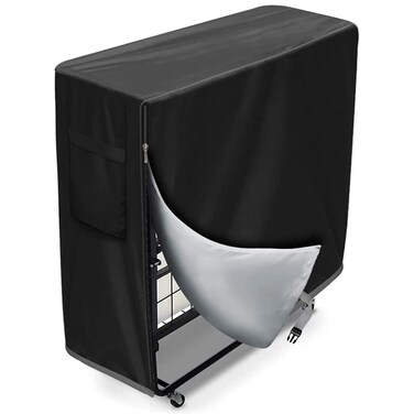 Folding Bed Cover UCARE Waterproof 420D Oxford Dustproof Universal Folding Beds Storage Covers for Indoor Outdoor 39x15x45in Bed (Black)