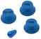 Vintage Forge Blue Guitar Control Knobs (1 Volume, 2 Tone, 1 Switch Tip) for Fender Strat Style Electric Guitars Fits USA (Imperial) Split Shaft Pots STKUS-BLU