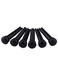 Metallor Ebony Guitar Bridge Pins Pegs Guitar String Hold Pins String Nail End Pins for Folk Acoustic Guitars Set of 6Pcs Black.