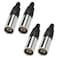 XMSJSIY 5 Pin Mini XLR Connector TA4F Adapter Male Plug Mic Microphone Audio Connector,Mini XLR Cable Ends Replacement F-Plug Audio Socket-4PCS&hellip;(Mini XLR 5 Pin Male)