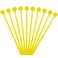 AUEAR, 10 Pack Plastic Bell Mallets Solid Drum Percussion Sticks Hammer for Chime Xylophone 7.48 Inch Long Yellow