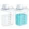 Tokokimo 2 Packs Laundry Powder Container, Laundry Detergent Dispenser with Lids, Laundry Scent Booster Beads Dispenser for Washing Powder, Soda Powder, Grain