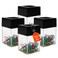 TingeVer 4 paper clip holder + 100 clips / magnetic paper clip holder for desk / paper clip holder / magnetic paper clip holder / capacity for 150 clips.