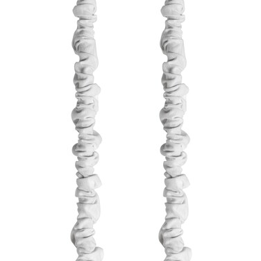 Chandelier Chain Cover 2 Packs for Electirc Wire and Chain Cover, 6 Feet Length Cotton and Linen Fabric White Color