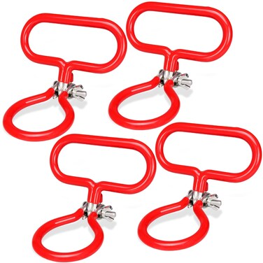 Dexspoeny 4Pcs Carboy Handle, Portable Glass Carboy Handle, Adjustable Heavy Duty Carboy Holder for Smooth Neck 3 Gallon 5 Gallon 6 Gallon 6.5 Gallon, Home Brewing Essential Wine Fermenter Handle