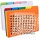 Lewtemi 50 Pcs Index Card Dividers 4 x 6 Inch Index Card Dividers with Tabs Index Cards Guides with 2 Pcs Alphabet Number Stickers for Office Recipe Business (Multi Color)