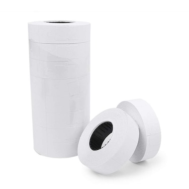 Tpfox 10 Rolls 5000 Pieces of Double Line Price Label Paper for MX-6600 Price Gun Labeller