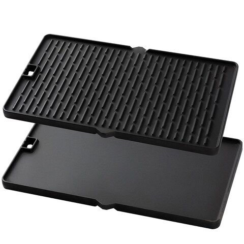 Charbrofire Replacement Reversible Cast Iron 7404 Grill Griddle for Weber Summit Series Grill Parts Summit E-420 E-450 E-470 S-470 E-670 S-670 Summit Gold A/B/D A6/B6/C4/D4/D6 1 Pack