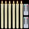 Homemory Real Wax LED Flameless Taper Candles with Remote Timer, 9.6 Inches Ivory Candlesticks, Dripless Battery Operated 3D Flickering Flame for Fireplace Xmas Halloween