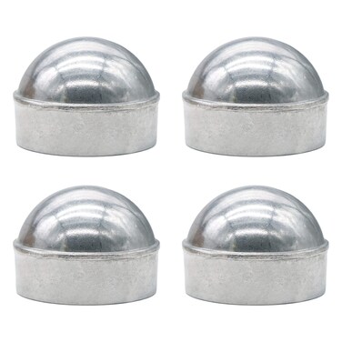 Aiwaiufu Chain Link Fence 1-3/8" Round Dome External Post Caps, 4 Packs Die Cast Aluminum Chain Link Caps for 1-3/8 inch Outdoor Chain Link Fence Post