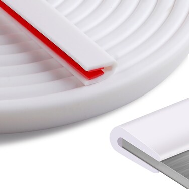 10Ft White U-Channel EPDM Rubber Edge Trim, Fits for 1/16" (1.6mm) Edges, Self-Adhesive Edge Protector for Sheet Metal, Car Doors &amp; Sharp Edges